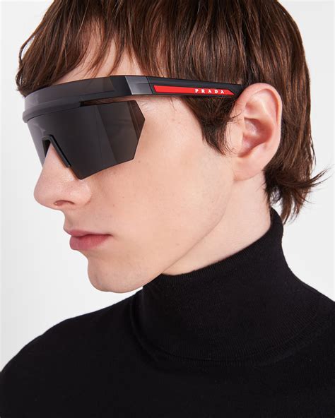 men's prada rossa sunglasses|prada linea rossa impavid sunglasses.